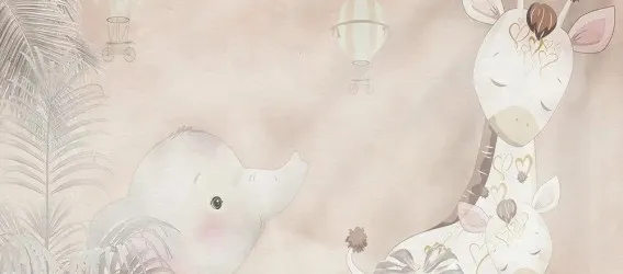 LITTLE JUNGLE | Carta da parati per bambini